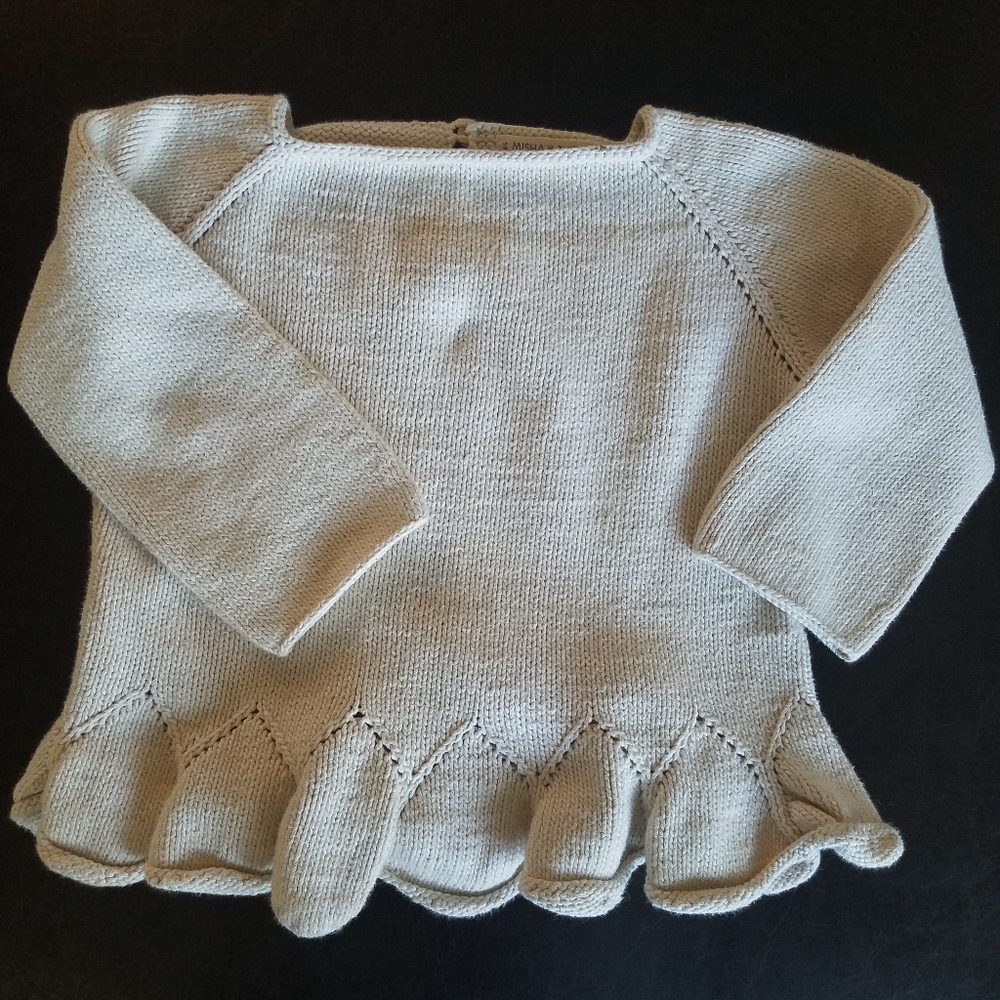 Misha puff peplum Sweater